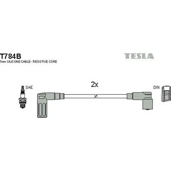 Zapalovací kabel Sada kabelů pro zapalování TESLA T784B
