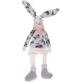 Velikonoční dekorace Zajíček sedící ZM9001/K, modrý - SLEVA 3% s kodem radost25