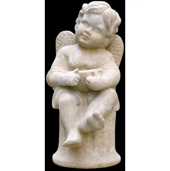 Zahradní dekorace ZahradniDekorace zahradní sochy - Andílek s miskou, výška 39 cm, 10 kg