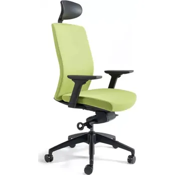 Kancelářská židle J2 SP černý plast - zelená 203 - SLEVA 3% s kodem radost25