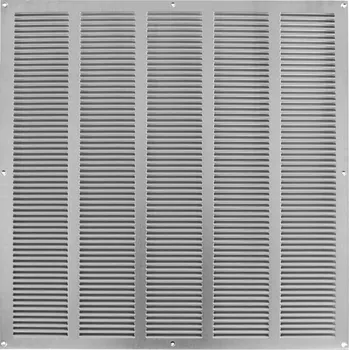 Ventishop KVMp 500x500 kovová hranatá větrací mřížka se síťkou, pozink. ocel