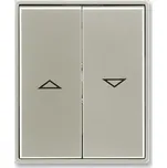 ABB TIME / TIME ARBO Kryt spínače žaluziového dělený, s potiskem, starostříbrná