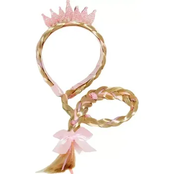 Karnevalový kostým Anna Frozen čelenka s copánkem a korunkou OPBH1588 - SLEVA 3% s kodem radost25