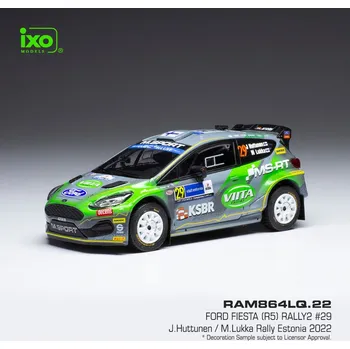autíčko Ford Fiesta R5 Rally2 - Rally Estonia 2022 #29 Huttunen - Lukka 1:43 IXO