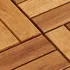 Venkovní dlažba Terasové dlaždice z masivního akáciového dřeva 41585 30 x 30 cm 10 ks
