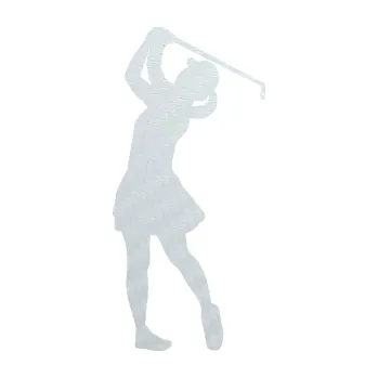 Polep vozidla SAMOLEPKA Golfistka 012 levá (51 - 3D karbon bílý) NA AUTO, NÁLEPKA, FÓLIE, POLEP, TUNING, VLASTNÍ TEXT, TISK, AUTOSAMOLEPKY.cz, POLEPY, OBRÁZEK, LOGO, SAMOLEPKY