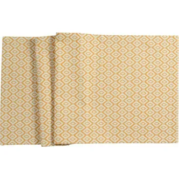 ubrus Běhoun na stůl Rombe žlutý 50x140cm, Sander