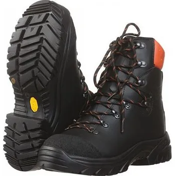 Pracovní obuv Obuv protipořez Leontsteine Xtreme memb.-čern/oranž - 42