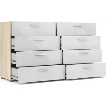 Komoda Komoda Pedro 073 oak/bílý lesk - SLEVA 3% s kodem radost25