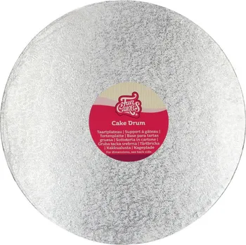 FunCakes Dortová podložka stříbrná O 30,5 cm, výška 12 mm