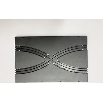 Příslušenství k autodráze Samostatný díl dráhy - Křížení- díl autodráhy ITES délka 280 mm šířka 180 mm, rozteč drážek 90 mm, jemně drsný povrch - - bez trolejů, vodičů