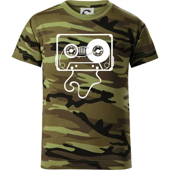 Chlapecké oblečení Gramo kazeta - Dětské maskáčové triko - 146 cm/10 let ( Zelený maskáč )