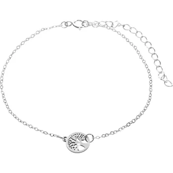 Náramek JSB bijoux s.r.o. Ocelový prořezávaný náramek mini strom života bez krystalů