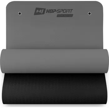 podložka na cvičení Hop-Sport Podložka fitness TPE s otvory 0,8cm - šedá