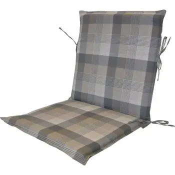 Podsedák Polstr křeslo nízké - šedá kostka - SLEVA 3% s kodem radost25