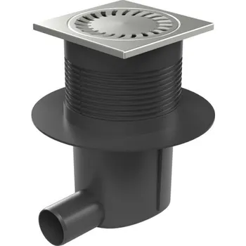 kanalizace Kanalizační vpusť boční D50, vodní hladina, límec, nerez mřížka