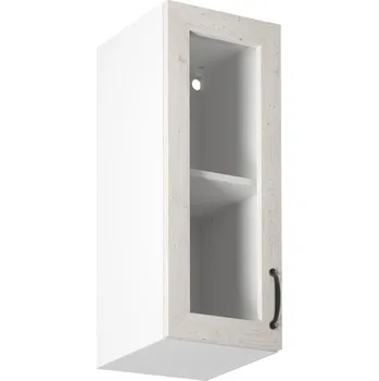 Kuchyňská skříňka Tempo Kondela Horní skříňka se sklem ROYAL G30S Provedení: levá