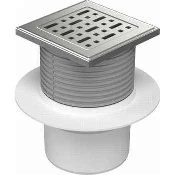 Podlahová vpusť spodní D110, límec, nerez mřížka FACE