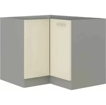 Kuchyňská linka Skříňka dolní PRADO 90/90 DN BB - krémová extra vysoký lesk/šedá - SLEVA 3% s kodem radost25