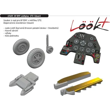 Plastikový model Eduard 1/72 Bf 109F LööKplus (EDUARD)
