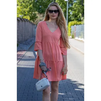 Dámské šaty Jacqueline de Yong JDY dámské šaty Dora lososové Velikost: S