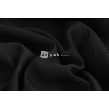 Tencel lyocell - Džínový vzhled - černá