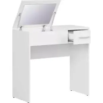 Toaletní stolek NEPO PLUS toaletní stolek TOL1K1S, bílá - SLEVA 3% s kodem radost25