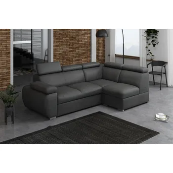 Obývací stěna Sedací souprava Bodie VII pravá tmavě šedá