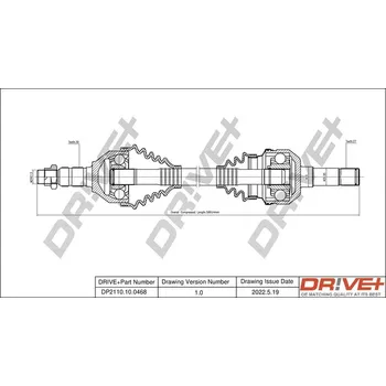 Poloosa kola Hnací hřídel Dr!ve+ DP2110.10.0468