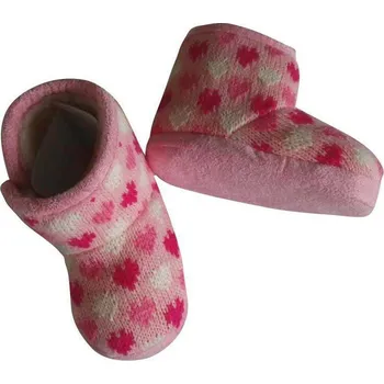 Capáčky Pidilidi Kojenecké capáčky zimní Růžová srdíčka Vel. 3 - 6 m