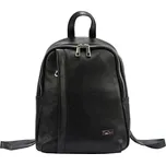 Kožený černý dámský módní batůžek MiaMore