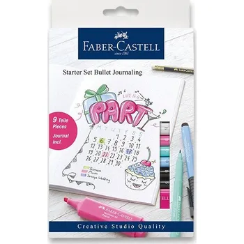 Výtvarná sada Popisovače Faber-Castell Starter set Bullet Journaling - 9 ks