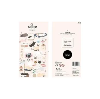 Set školních potřeb Naklejki ozdobne Kotki