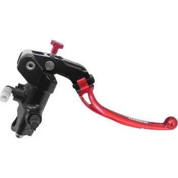 Brzda pro motocykl ACCOSSATO Italy Radiální brzdová pumpa kovaná ACCOSSATO BLACK EDITION 19x19 s kloubovou páčkou Provedení: bez RST, Barva páčky: zelená, Délka páčky: krátká