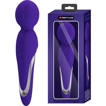 Vibrátor Pretty Love Walter Super Soft Silicone Mini Massage Wand Purple