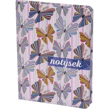 Zápisník Notes B6 linkovaný Motýli