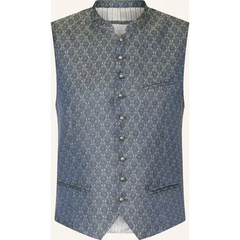 Johann & Johanna Pánská Krojová Vesta Slim Fit, modrá /...