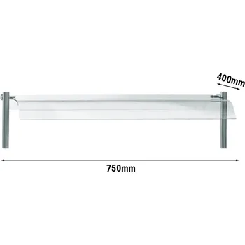 Lednice G.Gastro Skleněný kryt 750 mm