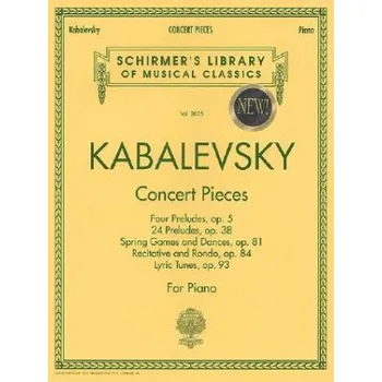 Concert Pieces: Piano Solo – G Schirmer Inc,Dmitri Kabalevsky (EN)