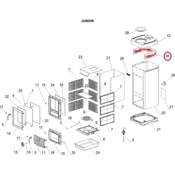 Krbová kamna La Nordica - náhradní izolace pro kamna JUNIOR