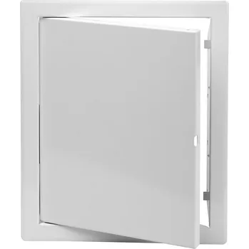 Ventishop KRDMb 600x600 kovová revizní dvířka se zapuštěným úchytem, bílá