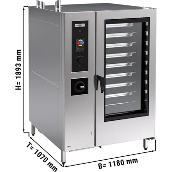 Vinotéka G.Gastro Kombinovaný konvektomat - Touch - 40x GN 1/1 - vč. boileru podstavce