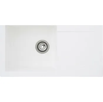 Nerezový dřez Respekta Vestavný dřez Denver, 780 × 435 × 170 mm, bílý DENVER78X44W