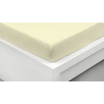 Prostěradlo Greno Bambusové froté prostěradlo 140x200 krémové