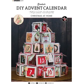 Výtvarná sada Adventní kalendář s vylupovacími obrázky - Vánoce doma