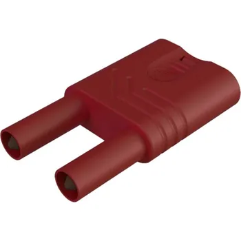 Měřicí kabel Hirschmann Test & Measurement KST S WS rt bezpečnostní zkratovací můstek červená Ø pin: 4 mm 1 ks