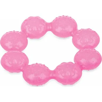 Výuková hračka NUBY Kousátko chladící IcyBite 3m + růžová