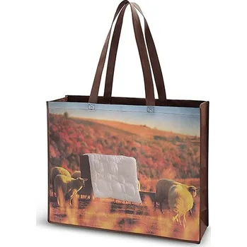 Nákupní taška Nákupní taška s potiskem ovečky Rozměr: 1ks taška na šířku 37x45x12 cm - loznice21.cz