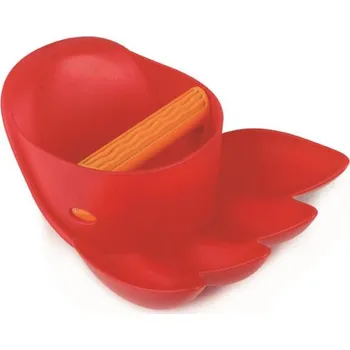 Dřevěná hračka Velká tlapa, červená - hračka na písek