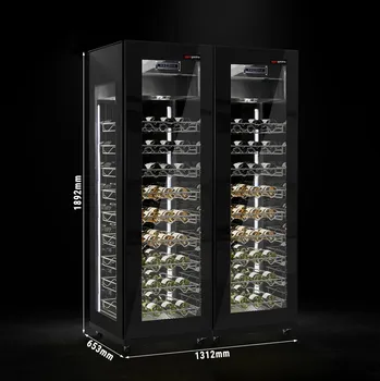 Vinotéka G.Gastro (2 kusy) Panoramatická vinotéka - 1 klimatická zóna - 400 litrů - max. 81 lahví